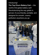 italian Gelato Mobile Cart Gelato Battery Cart Gelato Machine Gelato Pus... - €13.338,52 EUR