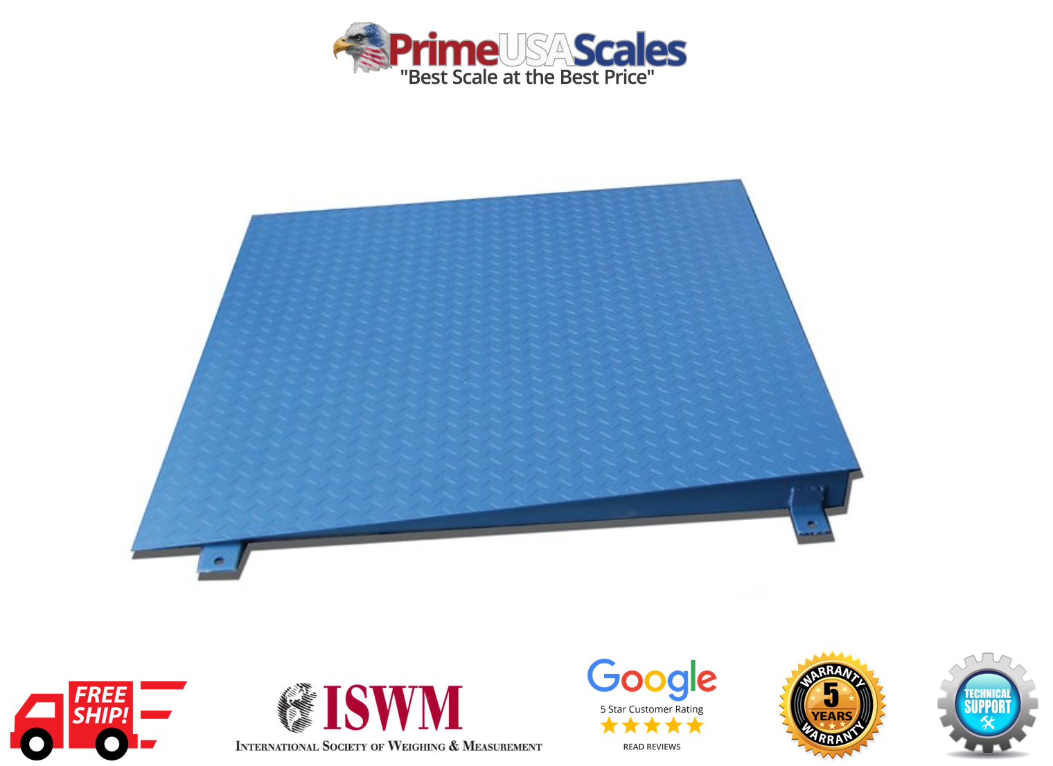 Steel Ramp 48&quot;x40&quot; w/ Bolt-down Holes PS-750 Fits Most 4&#39;x4&#39; Scales 1,00... - $497.00