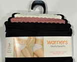 Blissful Benefits By Warner&#39;s Cotton Hipster with Lace 3-Pack Size XXXL ... - $8.85