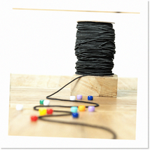 Premium Black Elastic Cord 2mm Thick - 72Yrds Roll for Jewelry, Beads, Hair Ties - $21.77