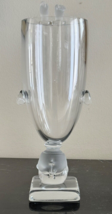 V. Gibovskis Lithuania 12 1/4&quot; Tall Upside Down Body Glass Vase - £117.64 GBP