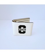 Coach CAK48 3 In 1 Varsity Pebbled Leather Billfold Bifold Wallet Chalk ... - $133.12 CAD