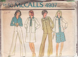 Mc Call's Pattern 4937 Size 12 Misses’ Jacket, Blouse, Skirt And Pants - £2.39 GBP