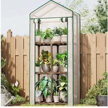 Winter-Proof Portable Greenhouse with Eucalyptus Frame for All-Weather Use - $85.09