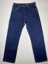 Vintage Levi&#39;s 505 Men&#39;s Jeans Size 34x30 Dark Wash Blue USA Made - £38.22 GBP
