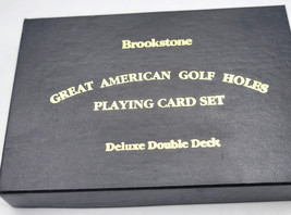 Brookstone Great American Golf Holes Playing Cards 2 Deluxe Decks Collector - $16.99