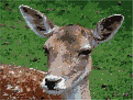 Pepita Needlepoint Canvas: Deer Close Up, 9&quot; x 7&quot; - $50.00+