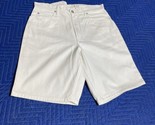 NWT White Canvas Shorts Sz 36 Vintage Y2K Jordache - $22.50