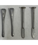 Lot of 4 Aluminum Nails for Pipes, Italy &amp; Hong Kong - £11.85 GBP