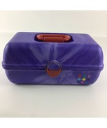 Caboodles Cosmetic Make Up Carry Train Case Purple Swirl Mirror Tiers Vi... - £41.82 GBP