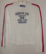 Girls American Girl &quot;Cheer Camp&quot; Ivory Hooded Sweater Size L - £18.45 GBP