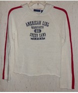 GIRLS American Girl &quot;CHEER CAMP&quot; IVORY HOODED SWEATER   SIZE L - €20,26 EUR