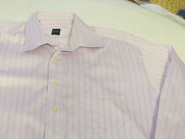 Mens IKE Behar New York 16 1/2-37 stripe long sleeve button up shirt casual GUC@ - £28.80 GBP