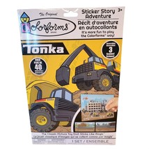 Colorforms Tonka Construction Trucks Sticker Story Adventure - £7.91 GBP