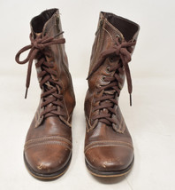 Steve Madden Womens Lace Up Leather Boots 8 - $49.50