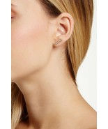 Brand New NADRI Embellished Pave Bar Stud Earrings, 18k Yellow Gold Vermeil - $43.00