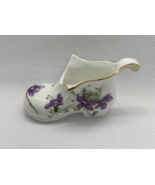 Vintage Hammersley Fine Bone China shoe Figurine Hand Painted - $12.00