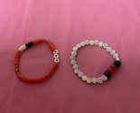 Handmade Multicolored Beaded Bracelets (Set If 2)  For Girls Women - $33.00