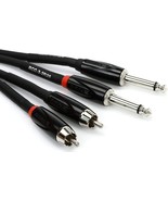 Roland Black Series Interconnect Cable, Dual Rca To Dual 1/4-Inch, 3-Feet - £27.60 GBP