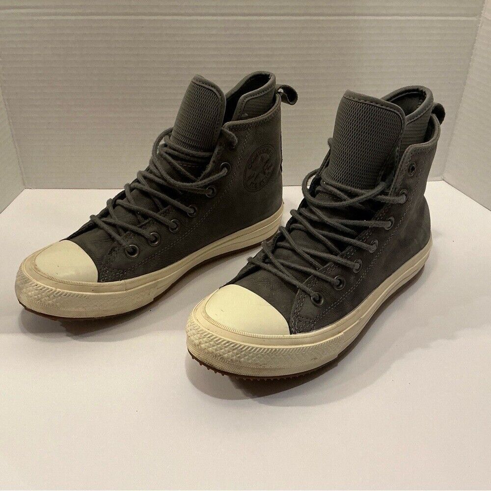 Converse Chuck Taylor All Star Waterproof Hi Top Gray Women Size 7.5. - $64.52