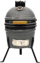 Vessels 9-In.-W Kamado Charcoal Bbq Grill - Heavy-Duty Ceramic Barbecue Smoker - £235.12 GBP