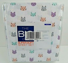 The Big One Twin XL Super Soft Sheet Set Cat Nap - £24.23 GBP