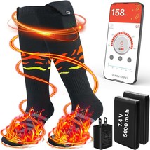 Heated Socks,Rechargeable Electric Heated Socks,7.4V 5000mAh Battery    (Size:L) - £34.03 GBP