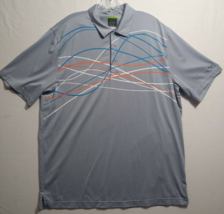 Shark Greg Norman for Tasso Elba Play Dry Slim Fit Men&#39;s XL Golf Shirt Polo Gray - £13.36 GBP