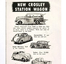 1948 Crosley Station Wagons Vehicles Cars Advertisement Automobilia E2J2 - $27.56 CAD