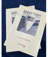 Brit Airways, Concorde Memorabilia Brochures (2), Color Pictures, Hx/Des... - £83.50 GBP