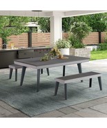 7ft Outdoor Slate Pool Table w/ Benches plus Dining and Ping Pong Conver... - $10,345.20 CAD