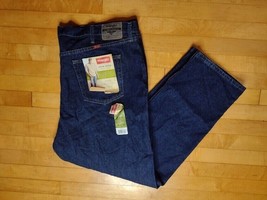Men&#39;s 46x30 WRANGLER Premium Regular Fit, Blue Jeans, 96501MR NWT - £15.62 GBP