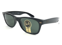 Ray-Ban Sonnenbrille RB2132 NEW WAYFARER 901 Glänzend Schwarz Mit G-15 5... - $128.69