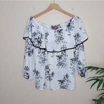 NWT Vince Camuto | Artistic Muse Ivory Floral Off Shoulder Blouse, size XS - £23.26 GBP