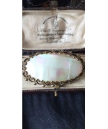 Antica spilla vintage vittoriana grande in madreperla - Molto rara e bella - $167.98