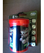 Yahtzee to Go Travel Game Hasbro 5 Dice Shaker Cup Storage - £3.83 GBP