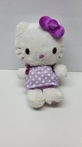 Hello Kitty in Light Purple Polka Dot Dress with Purple Bow Plush Month ... - £3.94 GBP