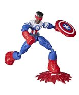 Marvel Avengers Bend and Flex Action Figure, 6-Inch Flexible Captain Ame... - £4.92 GBP