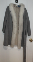 Ing Loro Piana Guy La Roche Natural Fawn Light Fox Finland Fur Coat XS Gray - £1,584.06 GBP