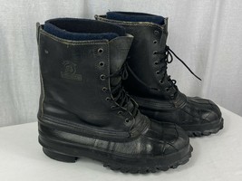 Lacrosse Outdoorsman Steel Shank Mens Size 10 Waterproof Boots Work Hiking Black - £34.79 GBP