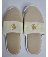 Slippers Unisex One Size Fits All  Reusable Or Disposable Beige Slip On - £7.11 GBP