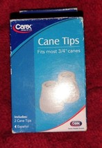 Carex Gray Cane Tips 2 pack Fits All Standard Canes &amp; Crutches 3/4&quot; NEW ... - $123.07 MXN