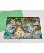 Pokemon 3D Christmas Card Pikachu Squirtle Abracadabra NOS Nintendo Tomy JD - €12,89 EUR