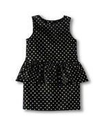 NWT Oshkosh Girls Toddler Ebony/Iridescent Gold Polka Dot Dress Size 18M - $263.69 MXN