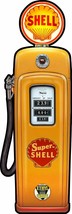 Super Shell Gas Pump, Gasoline by Michael Fishel Plasma Cut Metal Sign - $44.95