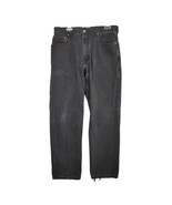 Y2K Levi&#39;s 550 Men&#39;s 34x32 Relaxed Fit Black Denim Jeans, Straight Leg C... - $34.83