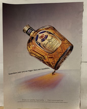 Magazine Print Ad Crown Royal Whiskey Eyes Are Bigger Than Your Mandibles - £3.30 GBP