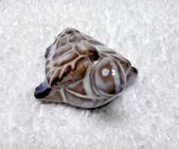 Sweet Little Pottery Drippy Glazed Sea Turtle Figurine 1 3/4&quot; x 1.5 - €10,68 EUR