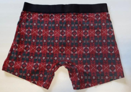 Tommy John Mens Medium Cool Cotton 4&#39;&#39; Boxer Briefs Red Underwear Holida... - £23.31 GBP