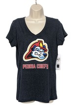 Peoria Chiefs Womens T-Shirt Size Medium Minor League Baseball V-Neck - $25.74